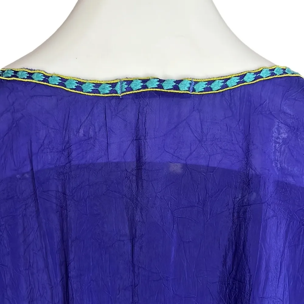 Johnny Was crinkle purple blouse - Image 8