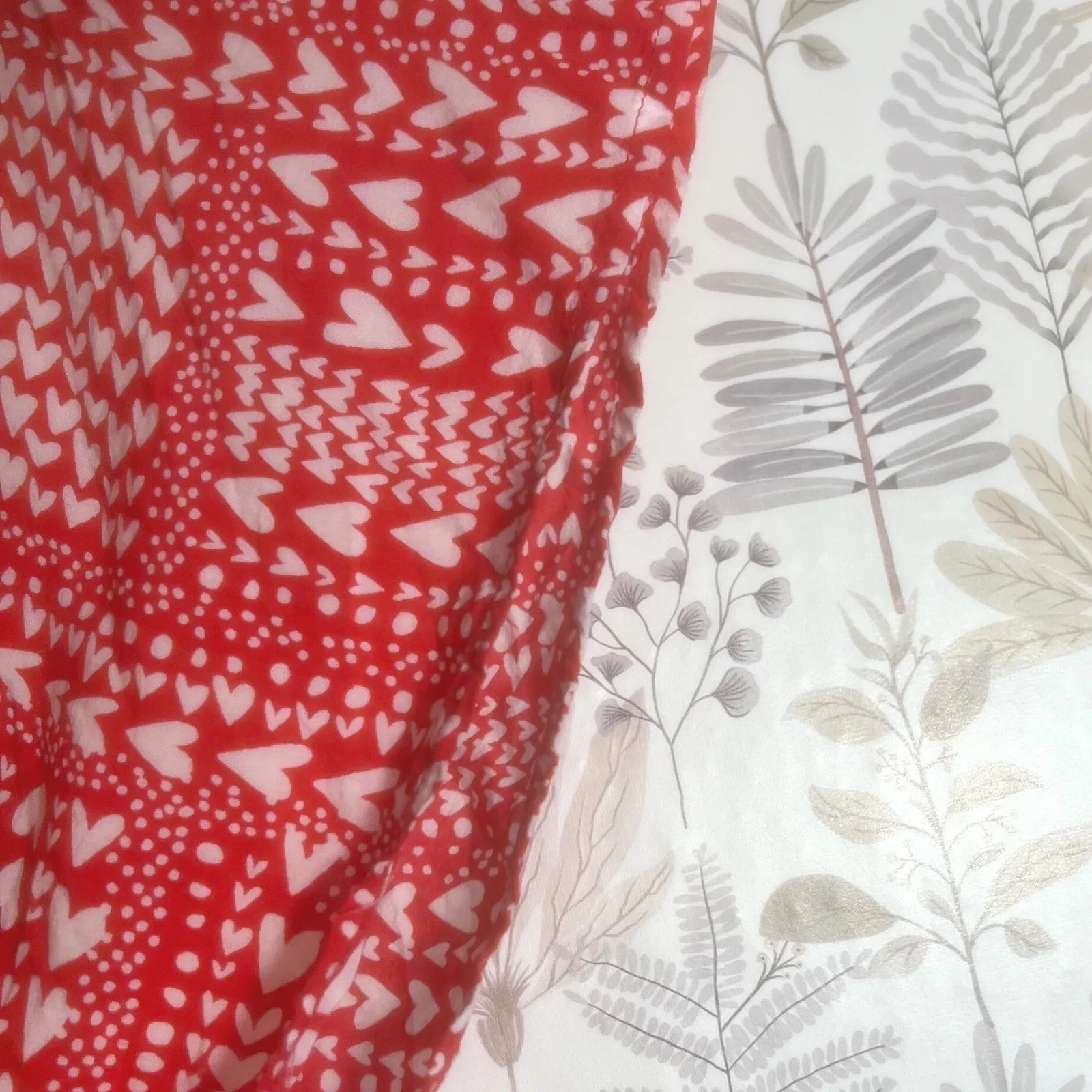 Victoria's Secret‎ Red Heart Print Sheer Swim Cover-Up One Size Drawstring Waist - Image 3