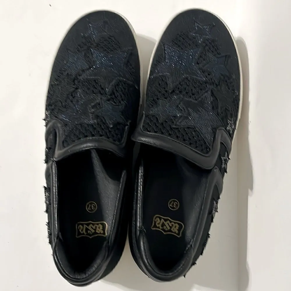 Ash Jeday Patched Star Platform Slip-On Sneaker Size 37‎ US 7 - Image 2