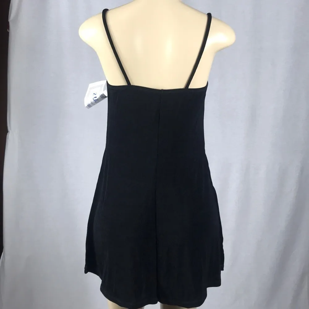 Zuliana Size XL Black Beach Dress with Side Slits. Made In USA. New With Tags - Image 3