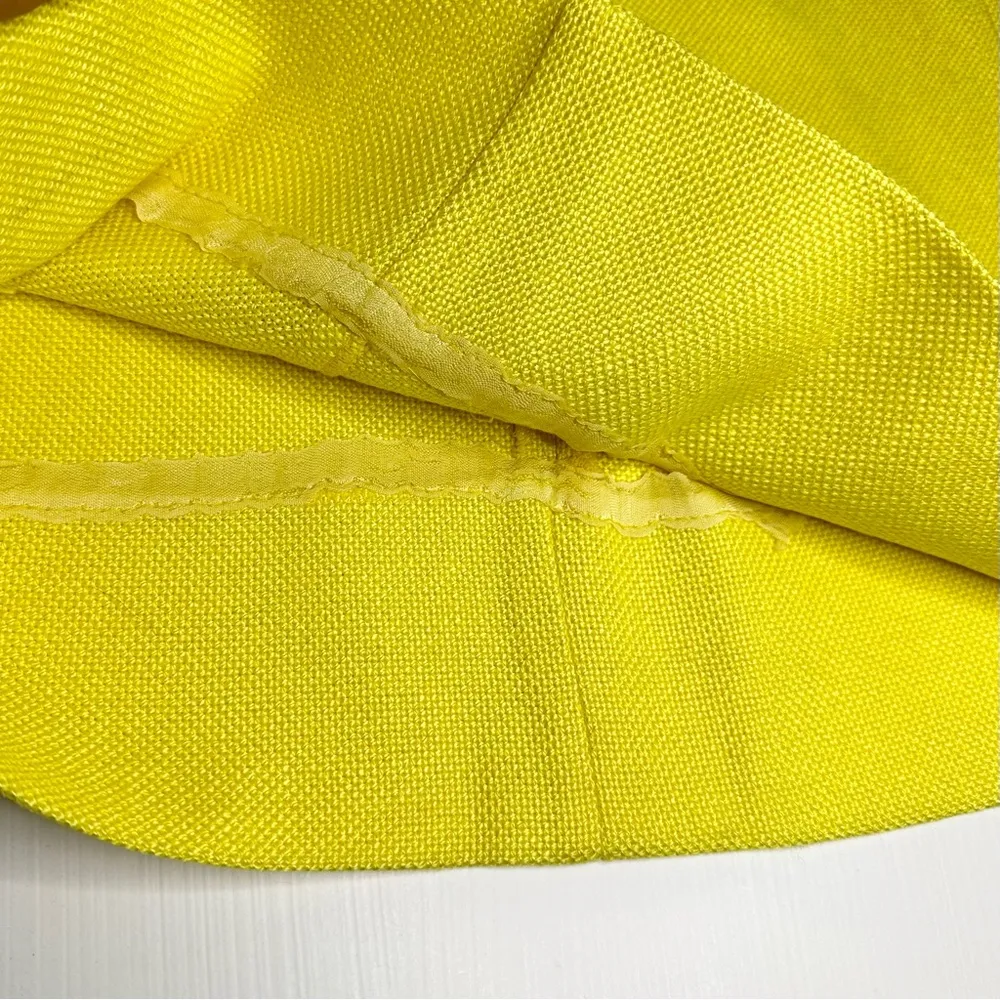 PRESTIGE BY DAVID PRESSON BOSTON VINTAGE 60s YELLOW COLLAR MIDI DRESS SIZE 14 - Image 5