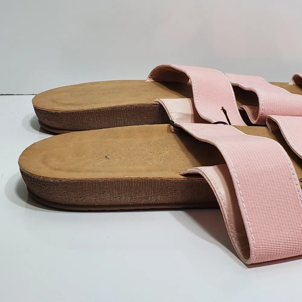 Charles Albert  Shoes Triple 3 Strap Pink Sandals Size 11 - Image 6