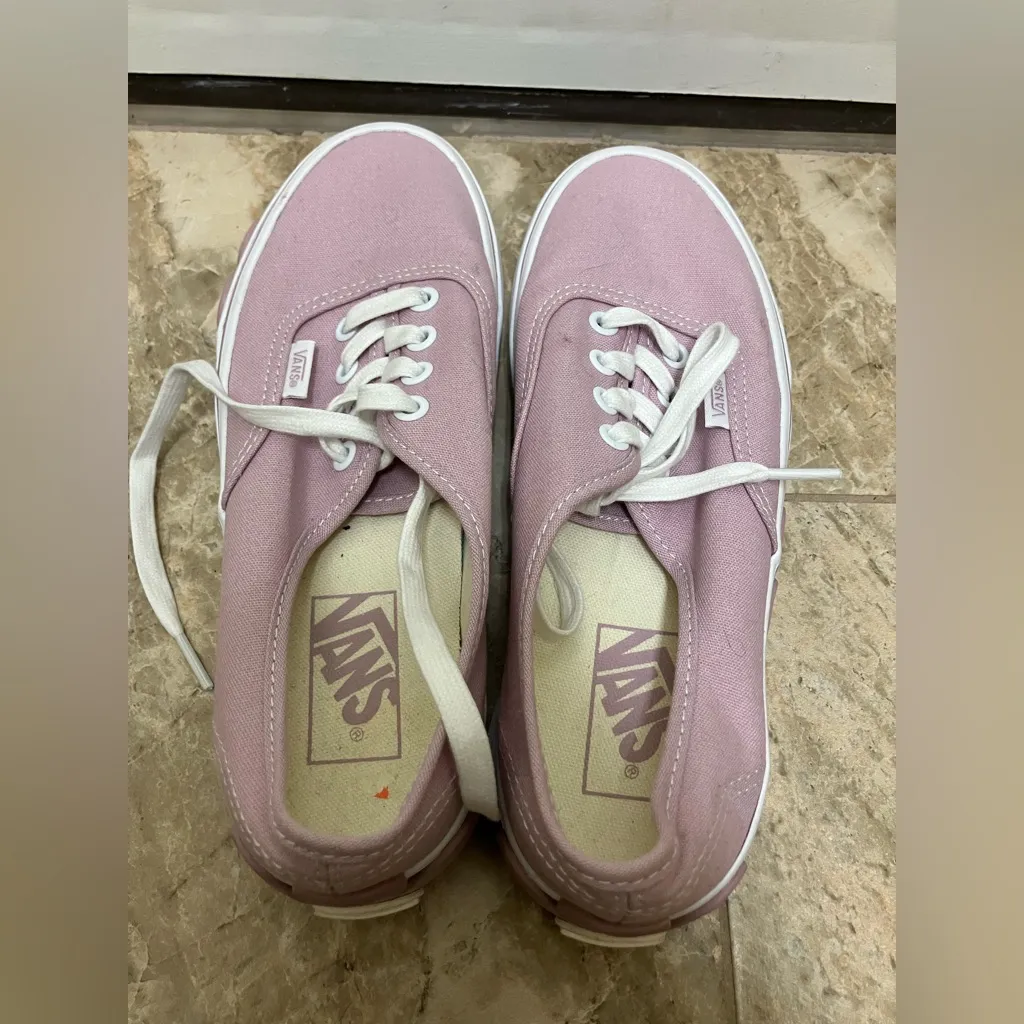 Vans Women's Pink Platform Sneakers - Image 4