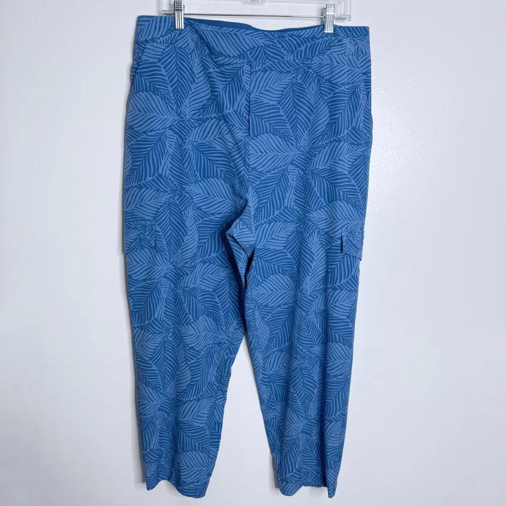 Soft Surroundings Tropical Blue Go Lively CargoPants- Size XL - Image 2