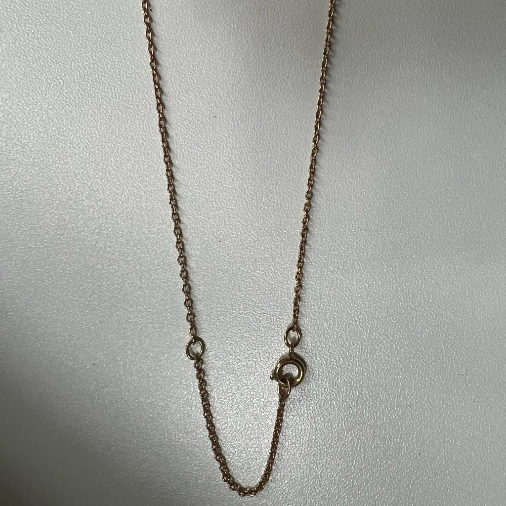 Vintage Minimalist "Team Leader 5" Red & Gold Necklace by Avon 1978 - Image 5