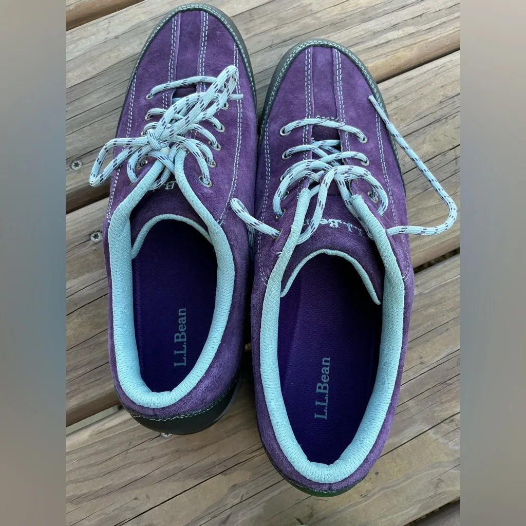 Pretty L.L.BEAN suede leather shoes 💜💜 - Image 3