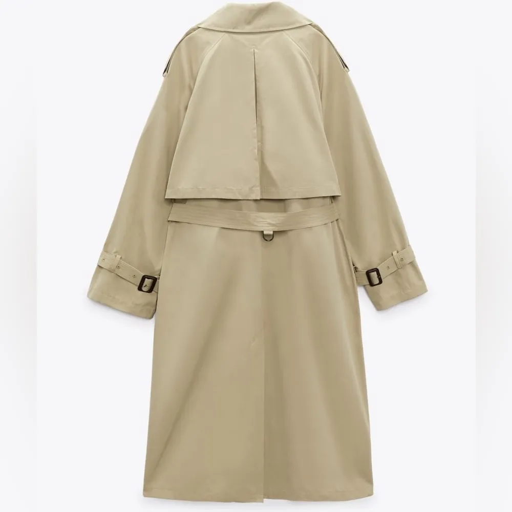ZARA OVERSIZED DOUBLE BREASTED TRENCH - Image 6