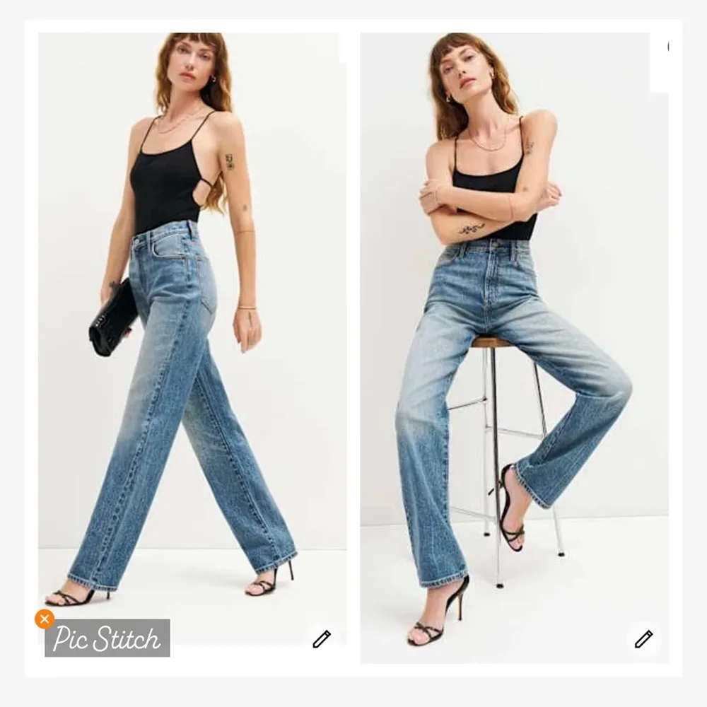 Reformation Elan Ultra High Rise Straight Leg Jeans - Image 3