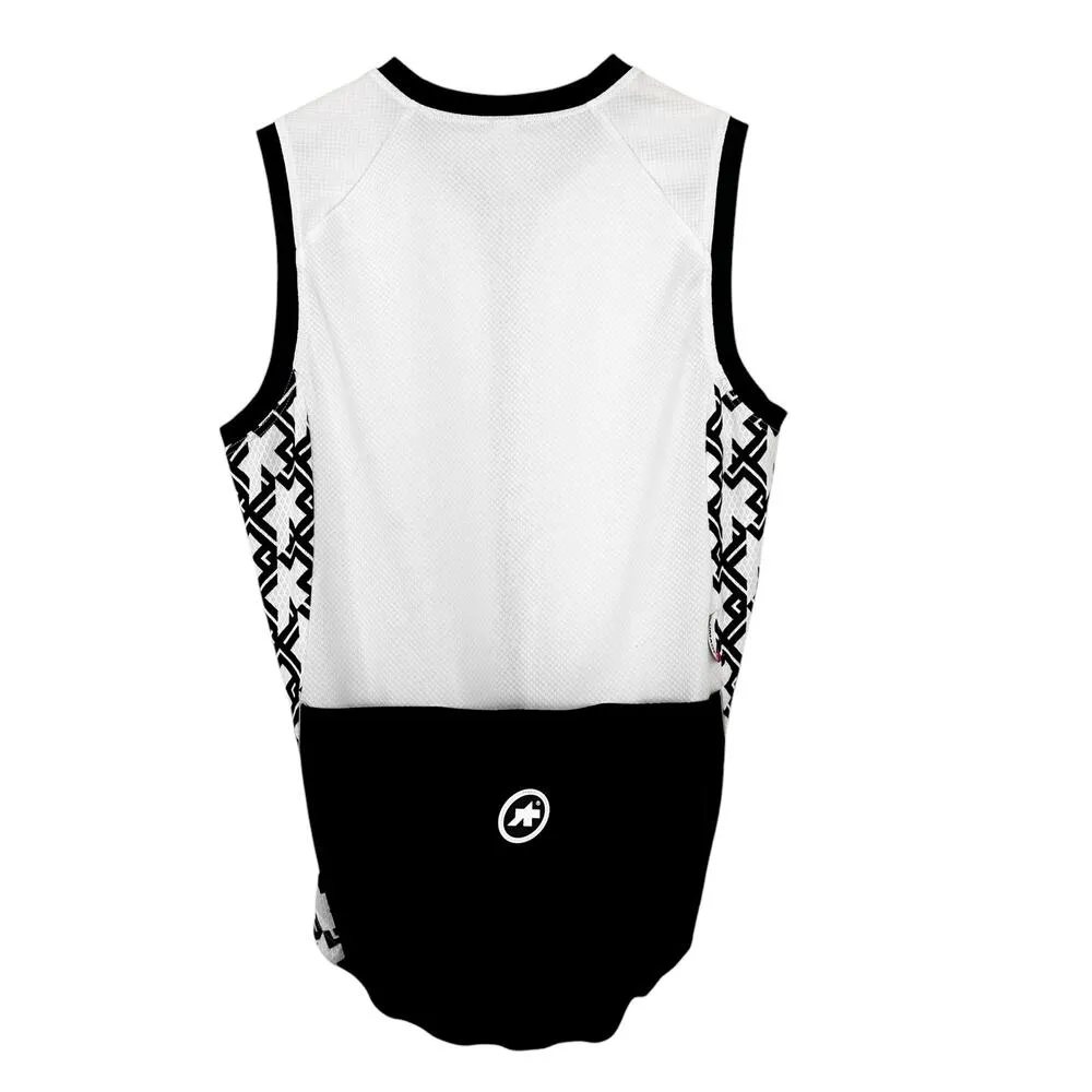 Assos of Switzerland White Long Distance Running Cycling Tank Top Sz S - Image 4