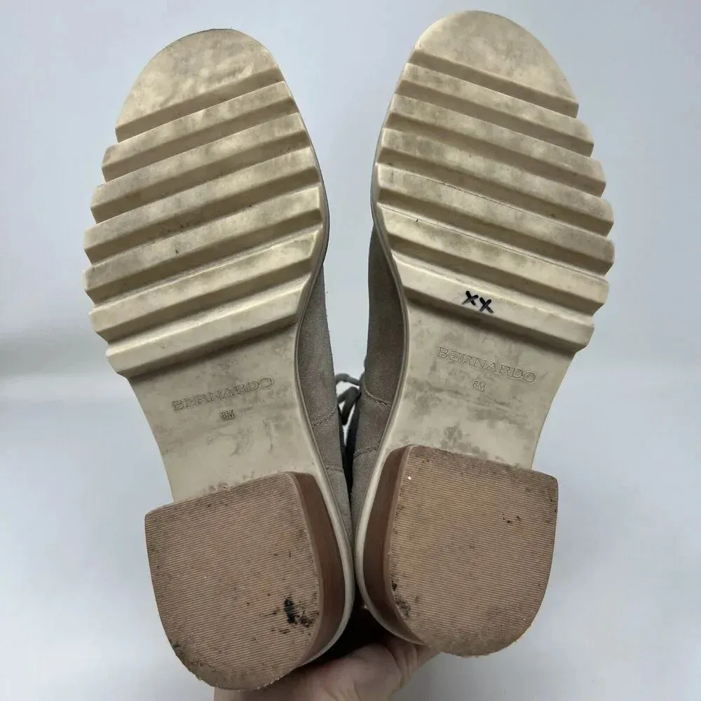 Bernardo Salerno‎ Clay Premium Split Suede Lace Up Combat Boots Women’s Size 8M - Image 11