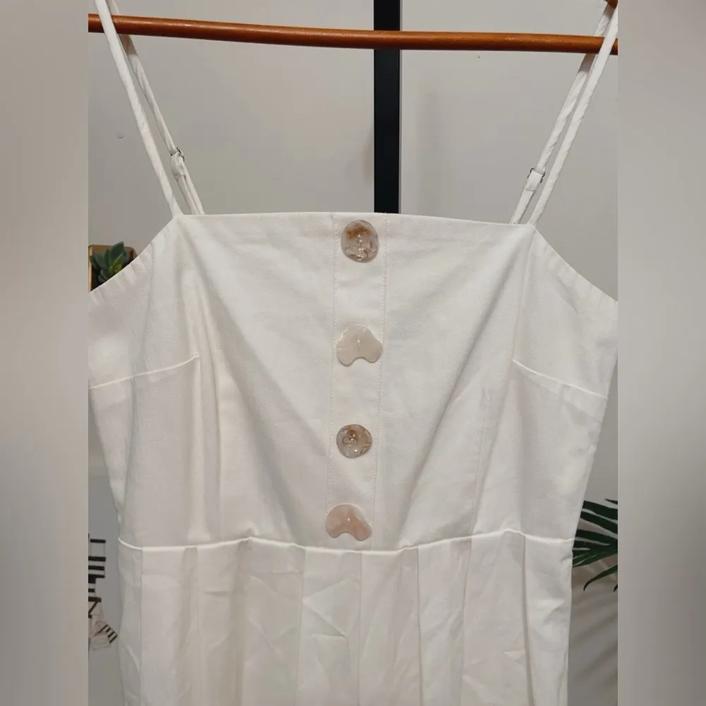 NWT En Saison White Midi Dress Size Small - Image 3