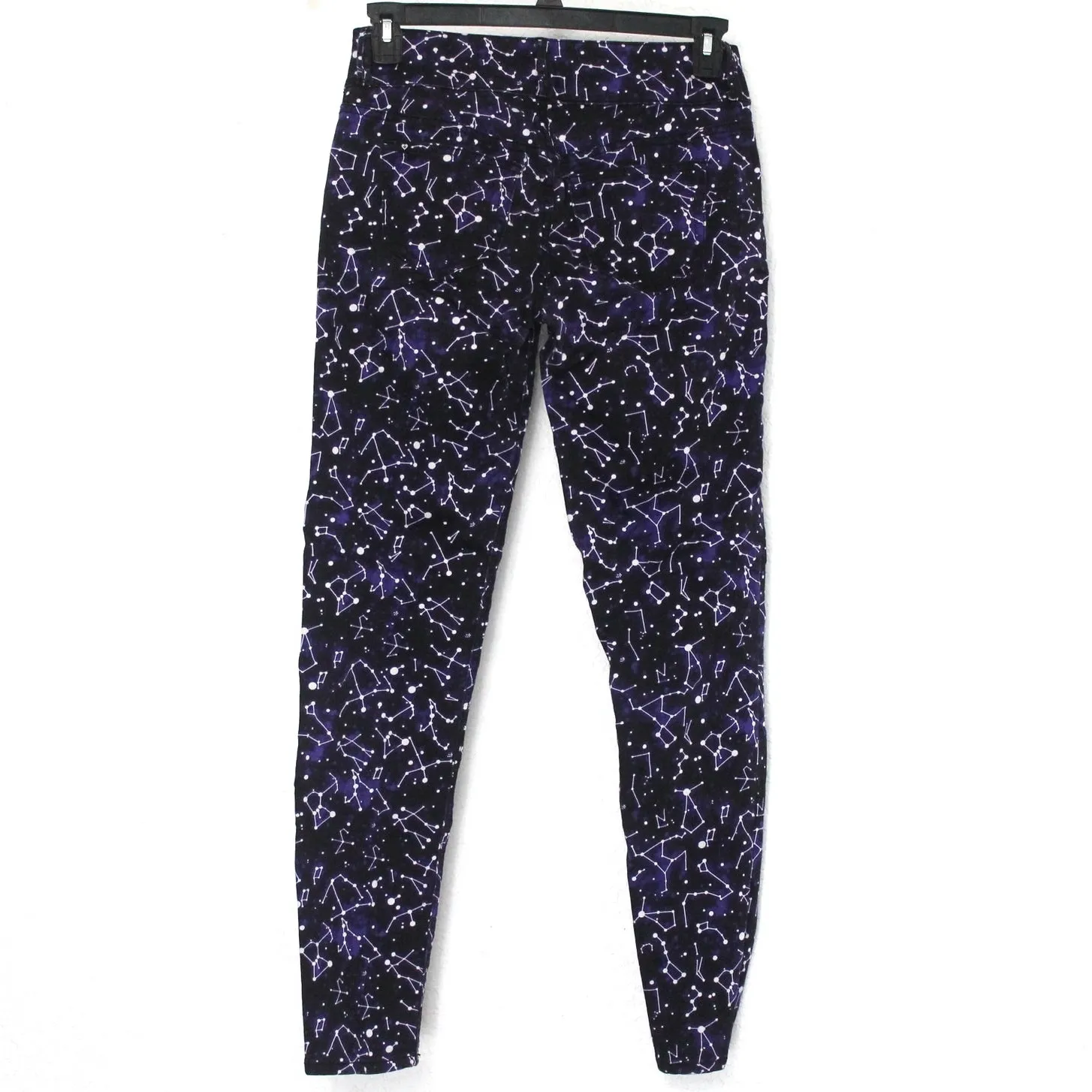Blackheart Constellation Print Black Super Skinny Jeans Size 9 Galaxy - Image 5