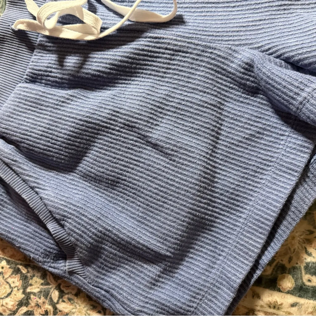 Aerie Indigo Ribbed Athletic Shorts - Image 2