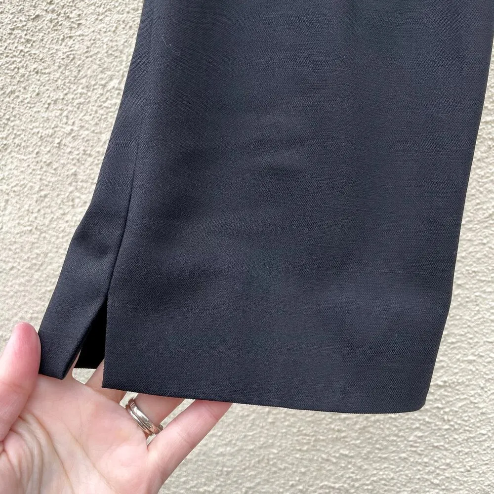 Giorgio Armani Black Wool Trousers 50/US 34 Stretch - Image 5