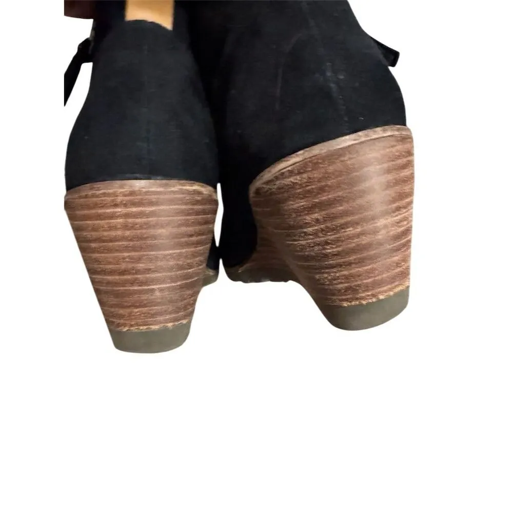 Dr. Scholl's Women's Black Wedge Ankle Bootie Size 8 - Image 6