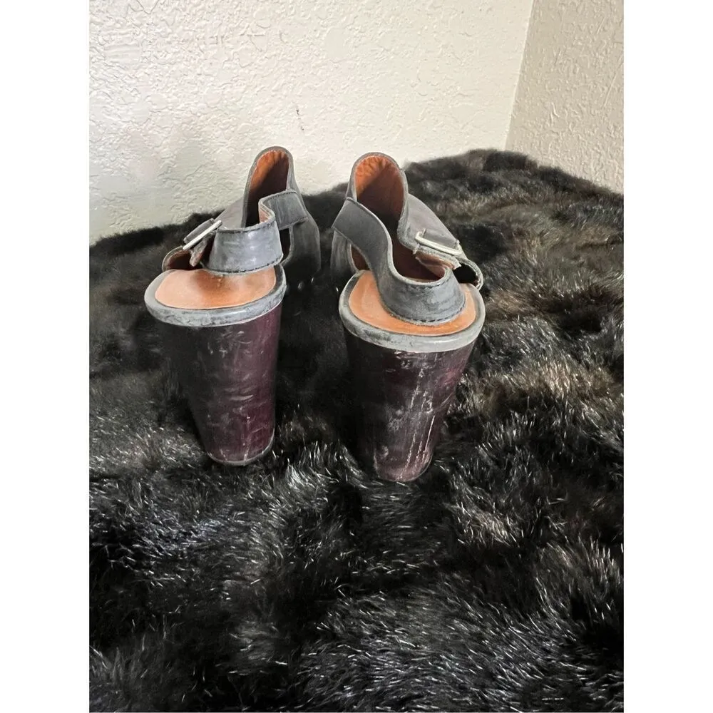 Lucky brand leather studded clogs mules Sz 8.5 - Image 4