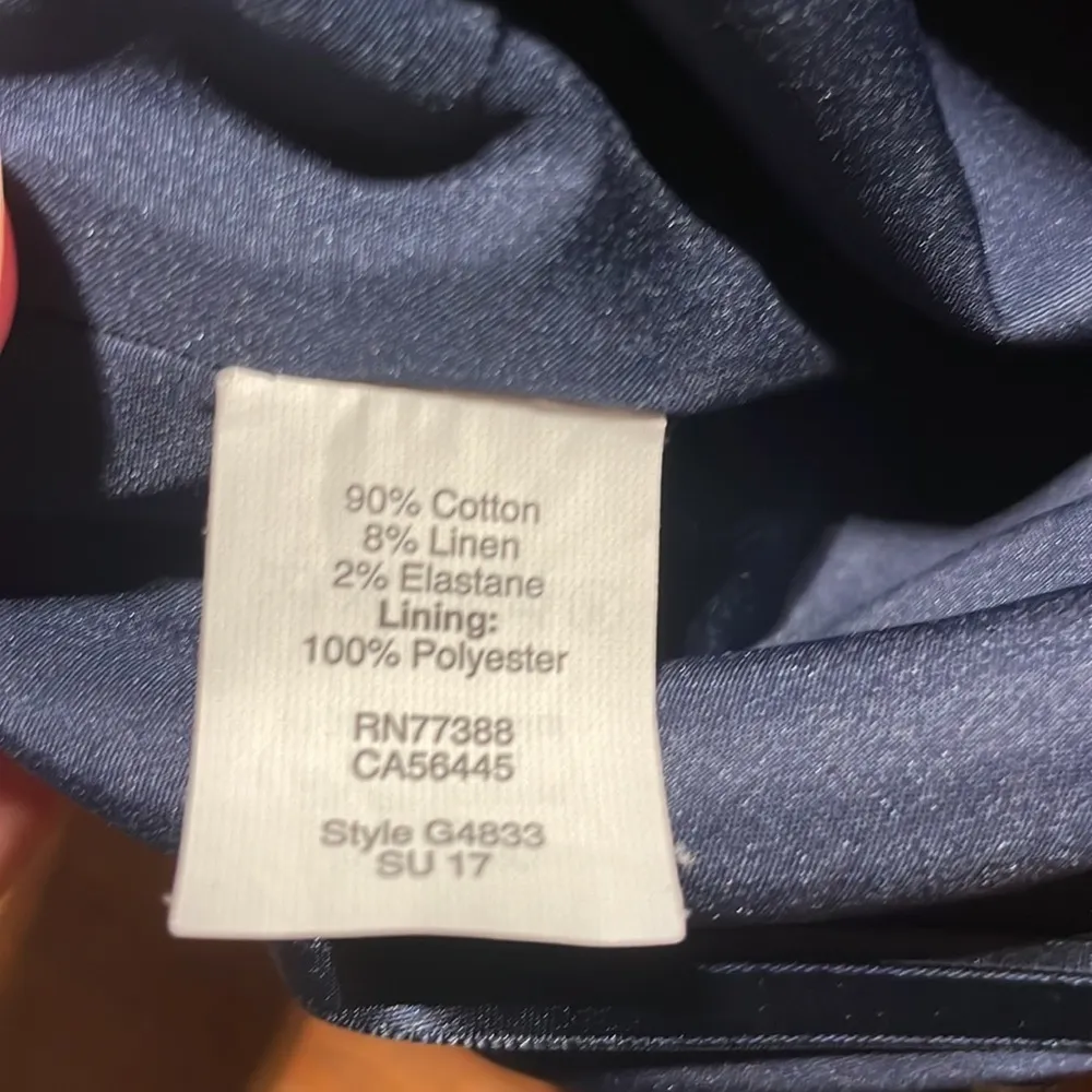 J. Crew Navy Blue & Ivory Gingham Plaid Pencil Skirt 4 - Image 7