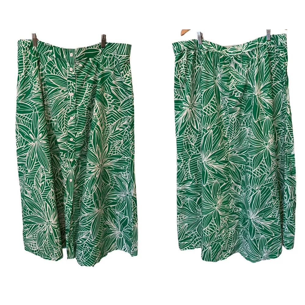 NWT Tabitha Brown X Target Linear Floral Print Maxi Skirt (1X) - Image 3