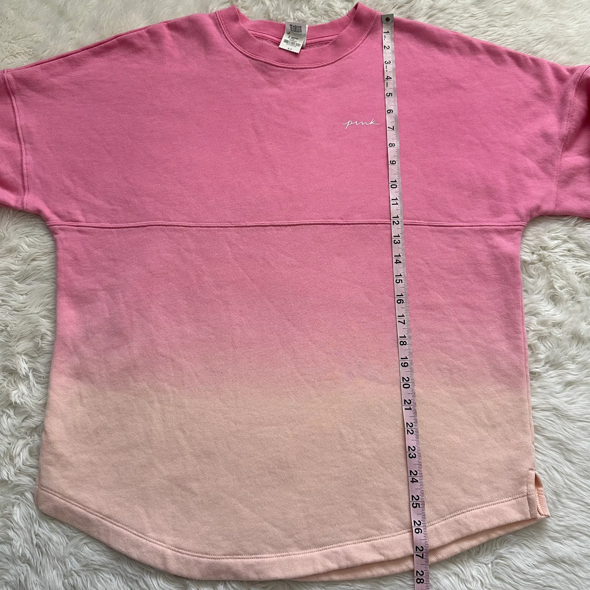 Victoria’s Secret PINK Sweatshirt Varsity Logo Crewneck Pullover Oversized S NWT - Image 11
