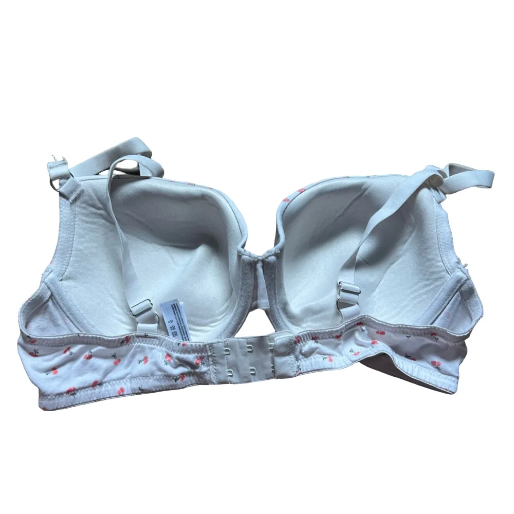 Primark White Bra with Pink Floral Accents - Image 2