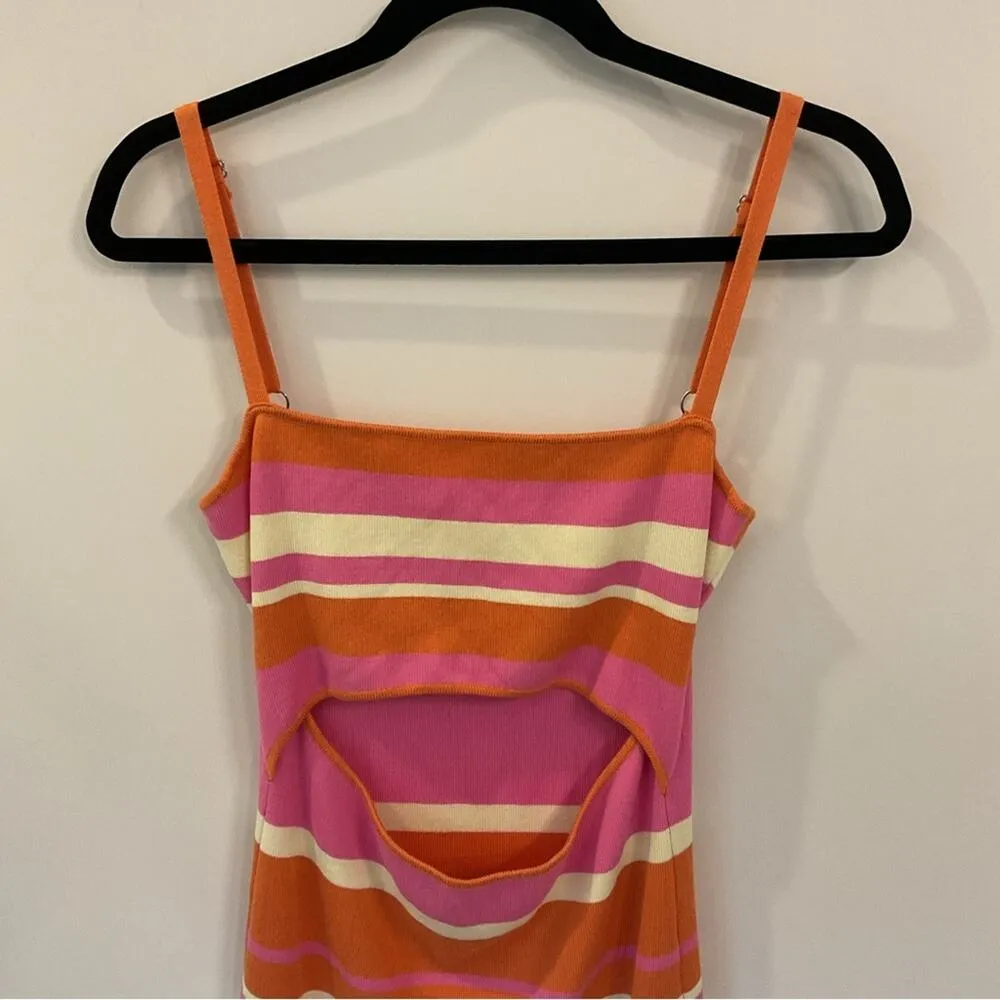Mable Orange Pink Striped Cut - Image 5