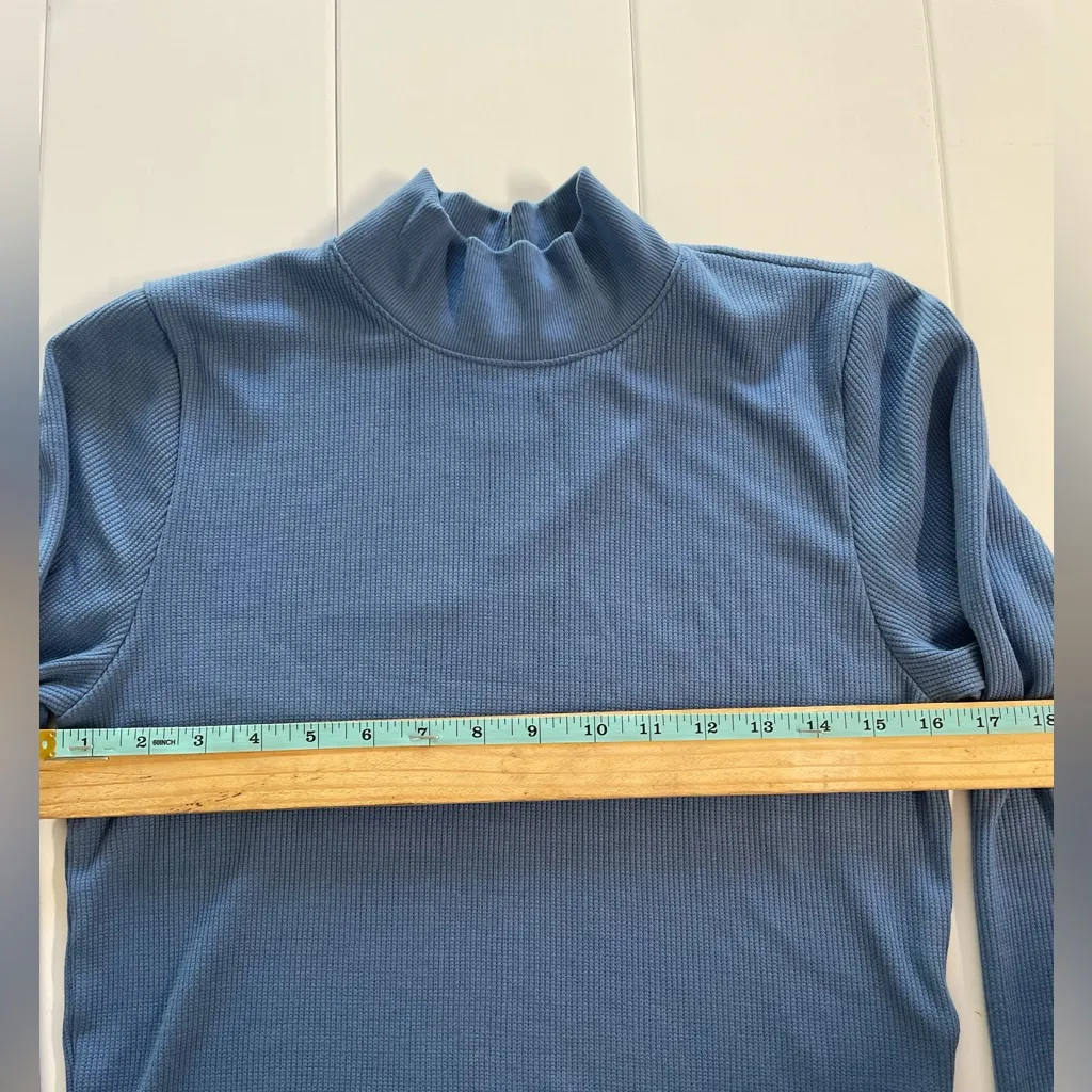 American Eagle Blue Cropped Turtle Neck, Size XL, EUC - Image 6