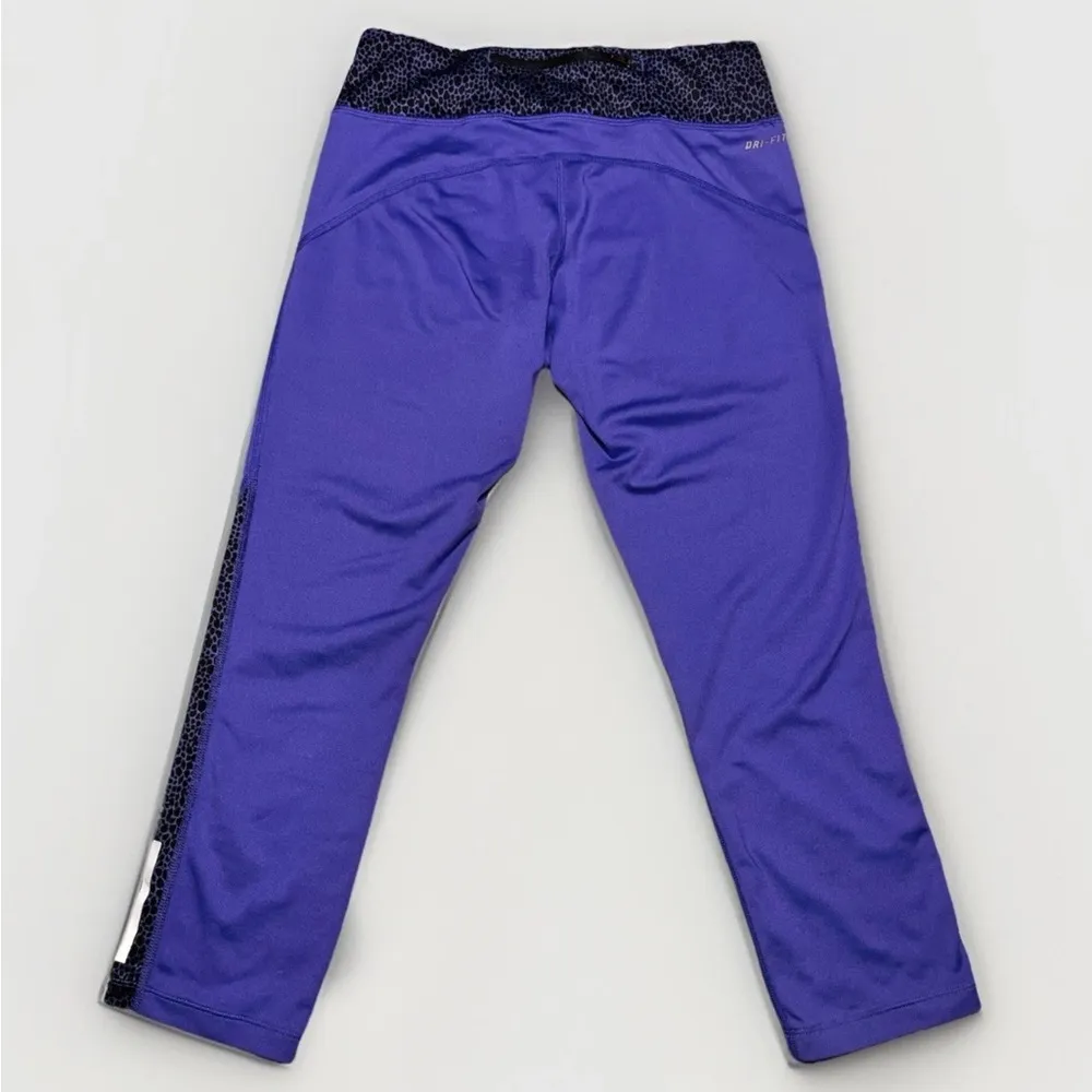 Nike Leggings Swoosh Yoga Pants Athletic Gym Workout Running Size Small | Purple - Image 2