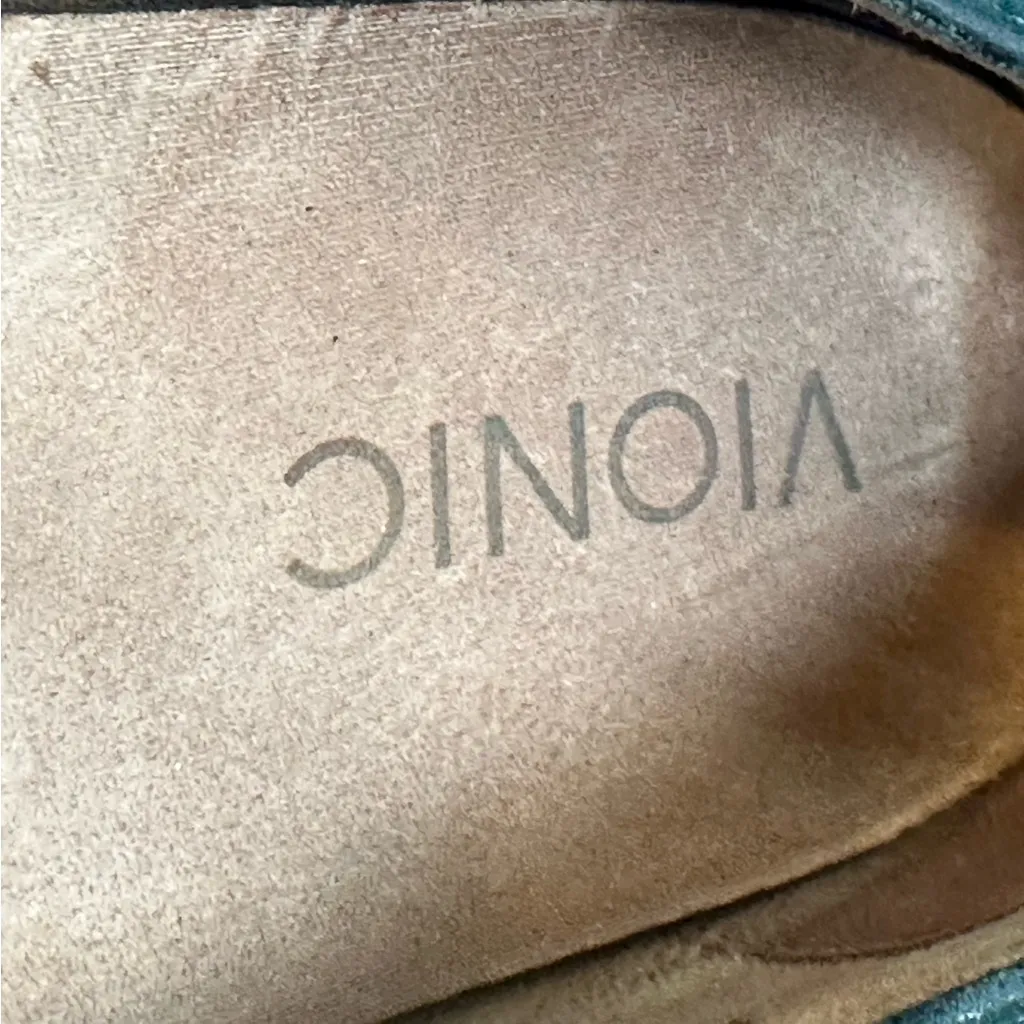 Vionic Gem Posey Perforated Suede Pointed Toe Ballet Flat Orthopedic Comfort - Image 4