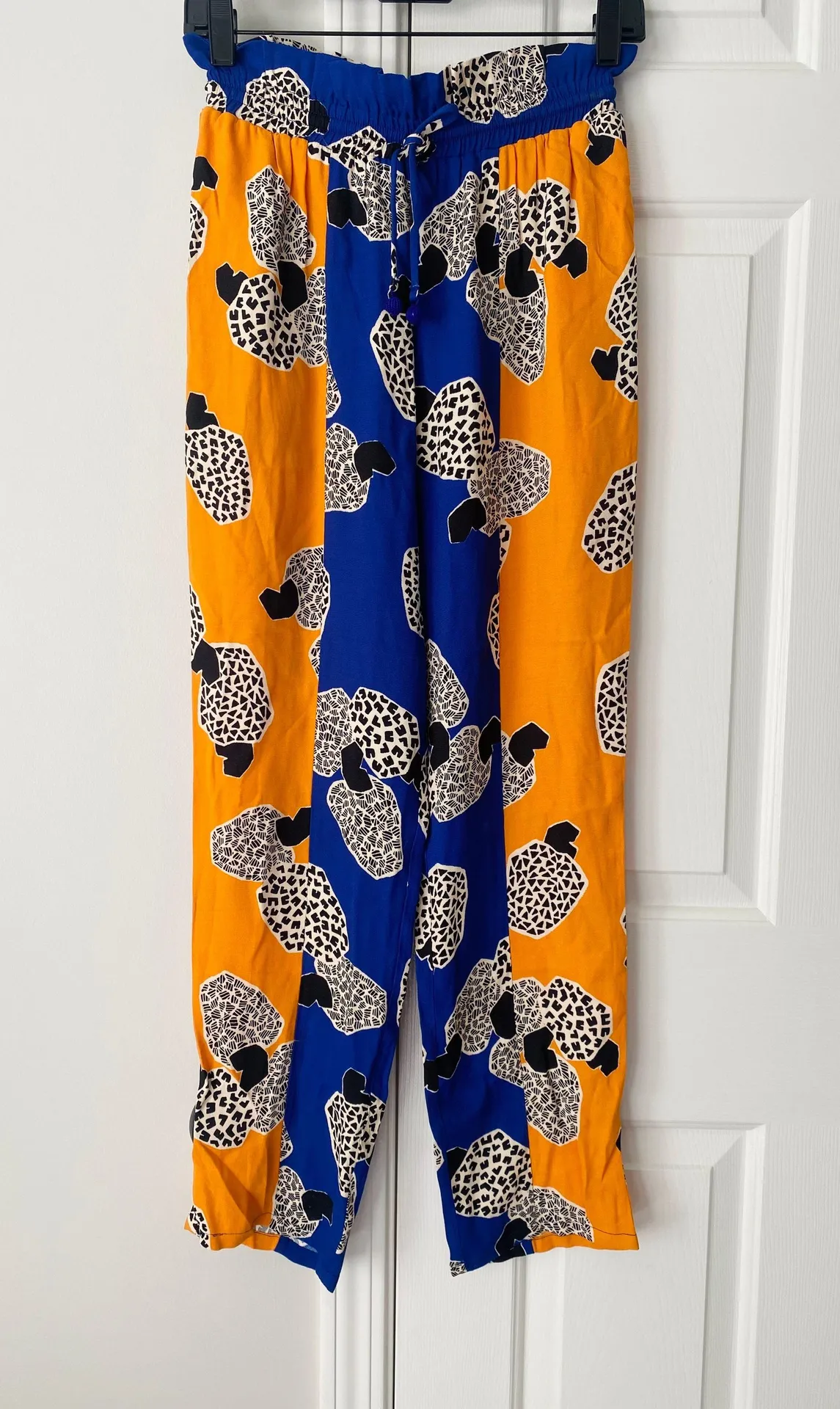 Turtle Print Relaxed Pants, Size XS - Image 6