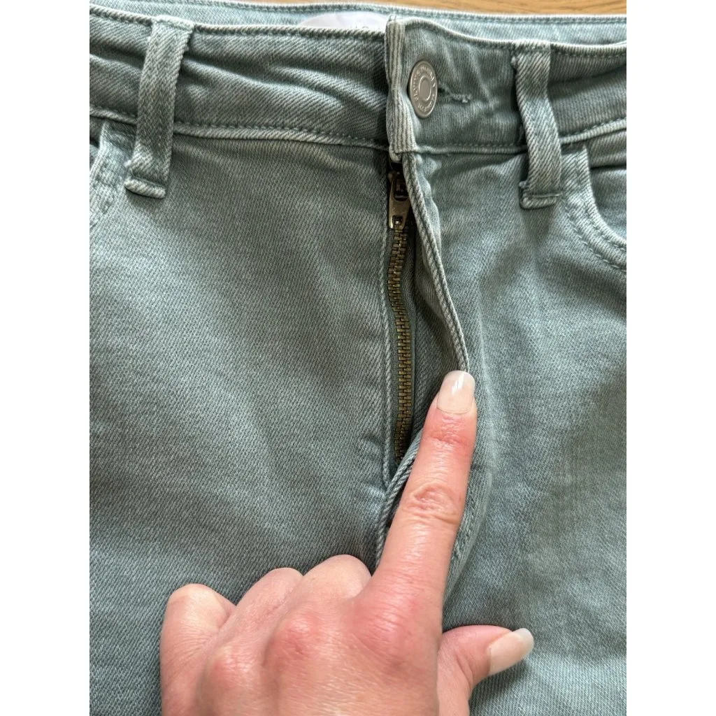 Flying Money Jeans Sage Size 29 Straight Leg‎ Hippie Boho Preppy Cotton Blend - Image 5