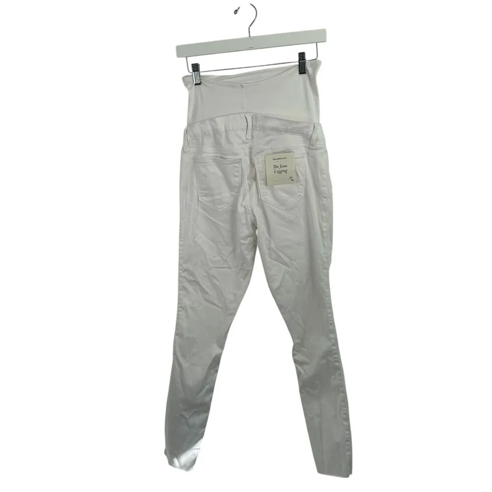 Abercrombie & Fitch Jean Legging White Maternity Jeans Capsole NWT Womens 27/4 - Image 5