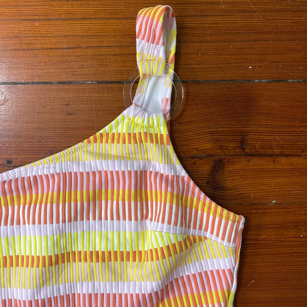 Solid & Striped Claudia Ribbed Side Cutout One Piece Swimsuit ~ Size Medium 💛🍄 - Image 3