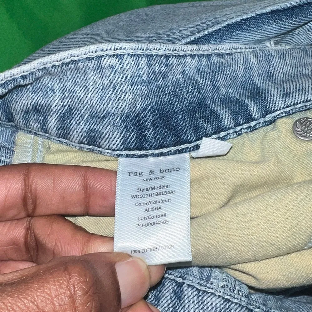 Rag & Bone Blue Denim Midi Skirt size 28 - Image 10