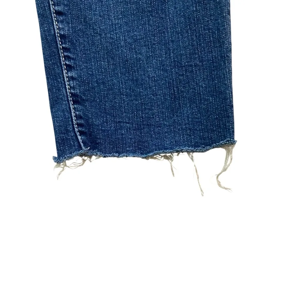 Torrid Medium Wash Mid Rise Raw Hem Boyfriend Jeans in Size 18 Short - Image 3