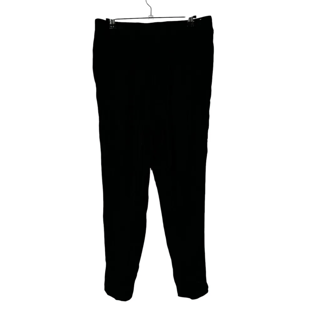 Jessica Simpson Black Viscose Pull On Straight Leg Pants S - Image 3