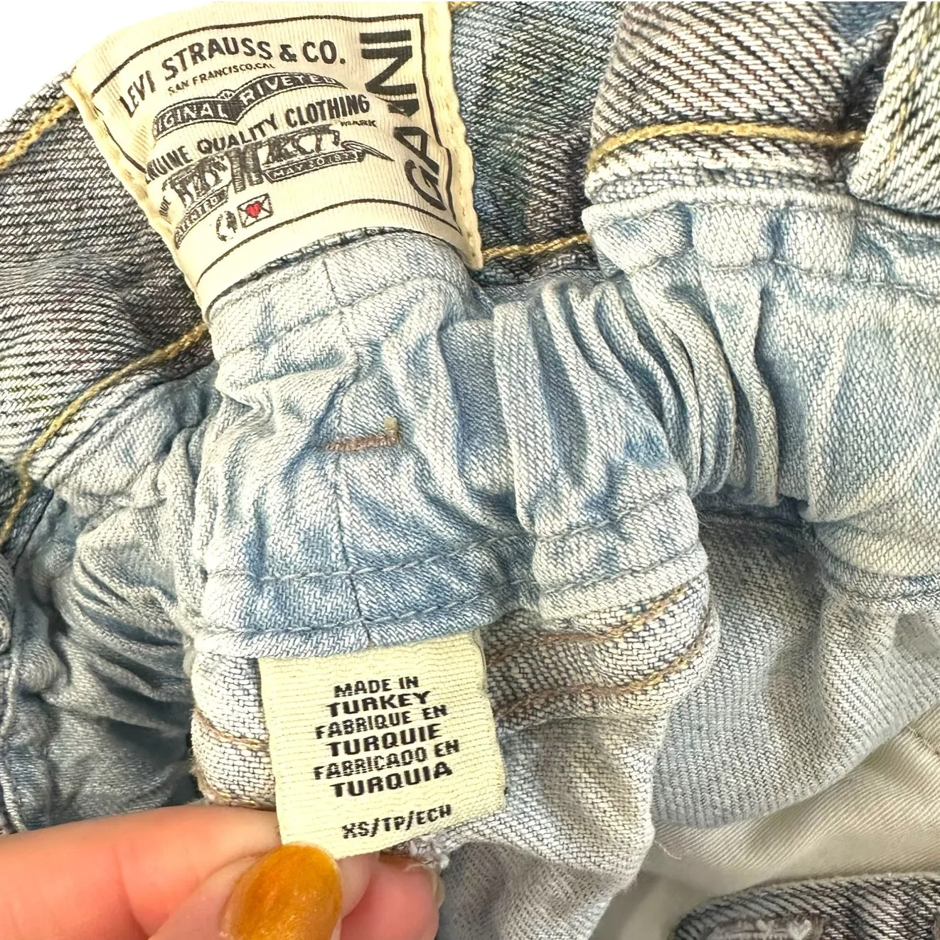 GANNI x Levi's Rare Faded Floral Print Vintage Denim Jean Distressed Midi Dress - Image 13