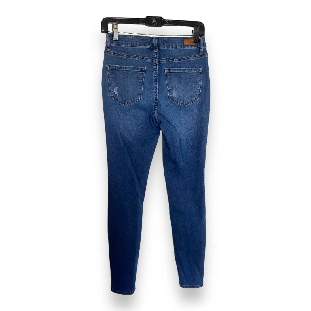 RSQ Womens Jeans Sz 5 or 27 Manhattan High Rise‎ Ripped Skinny Blue Dark Blast - Image 7