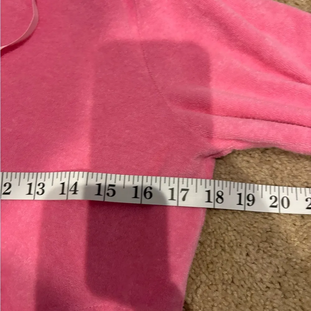 Lilly Pulitzer Women's Full Zip Hoodie Jacket Pink Terry Cloth Size small - Image 14