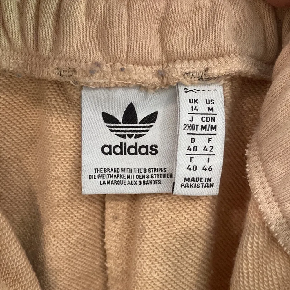 Adidas Originals 'Logomania' triple logo joggers in blush Brown Size M - Image 10