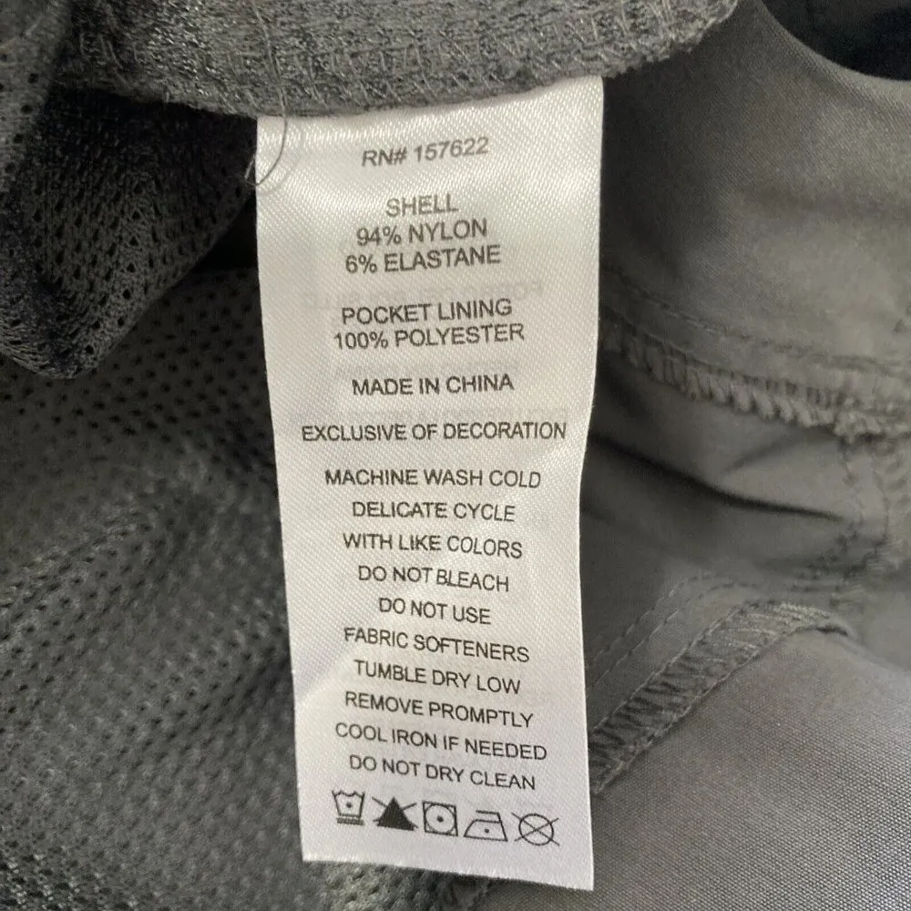 *Eddie Bauer Tech Capri Pant Womens Size 14 Gray Hiking Outdoor Water Repel - Image 5