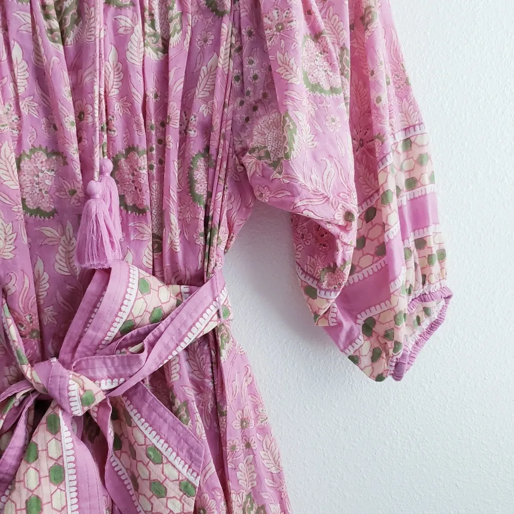 Cleobella Magdalena mini wildflower balloon sleeve dress - Image 5