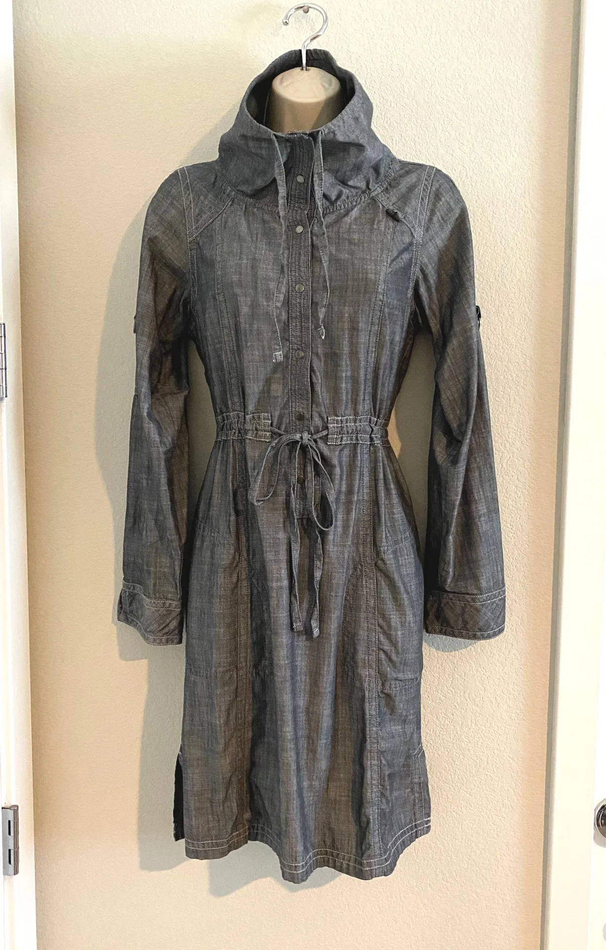 NWOT  Charcoal Gray Utility Dress. Sz S - Image 5