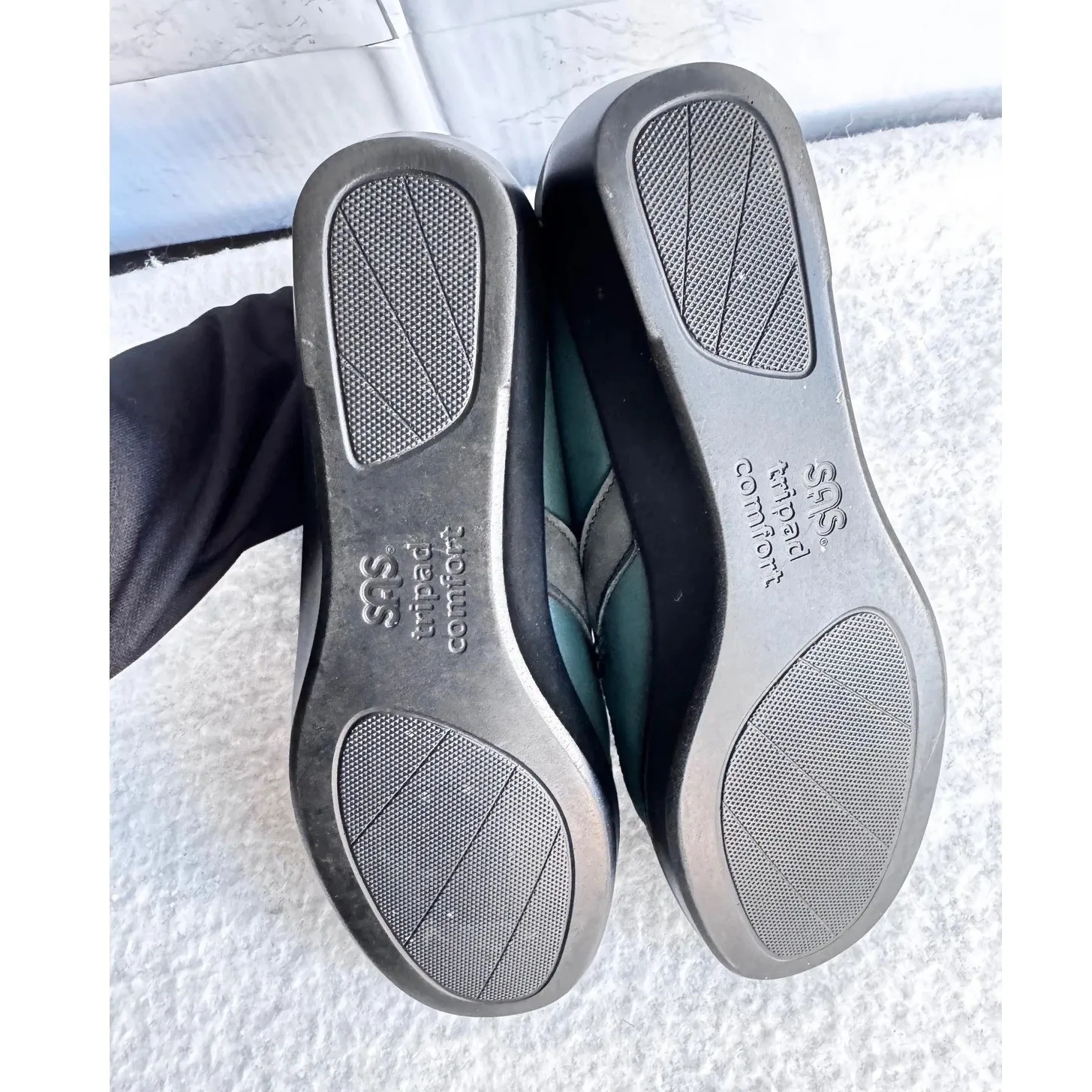 SAS Tripad Comfort Slip On Loafer Shoes Women's Casual Green Leather sz 8.5 $185 - Image 3