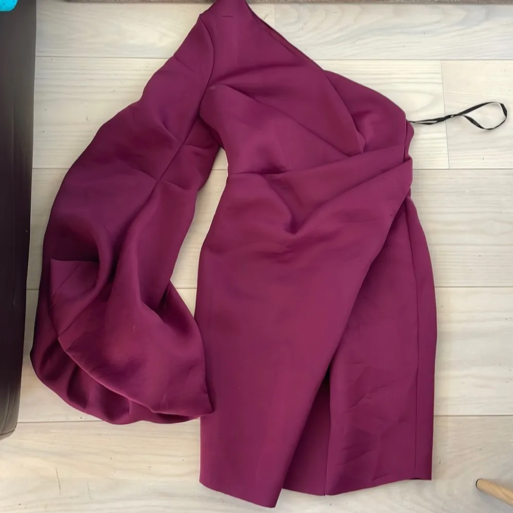 ASOS Design one shoulder puff mini dress - Image 5