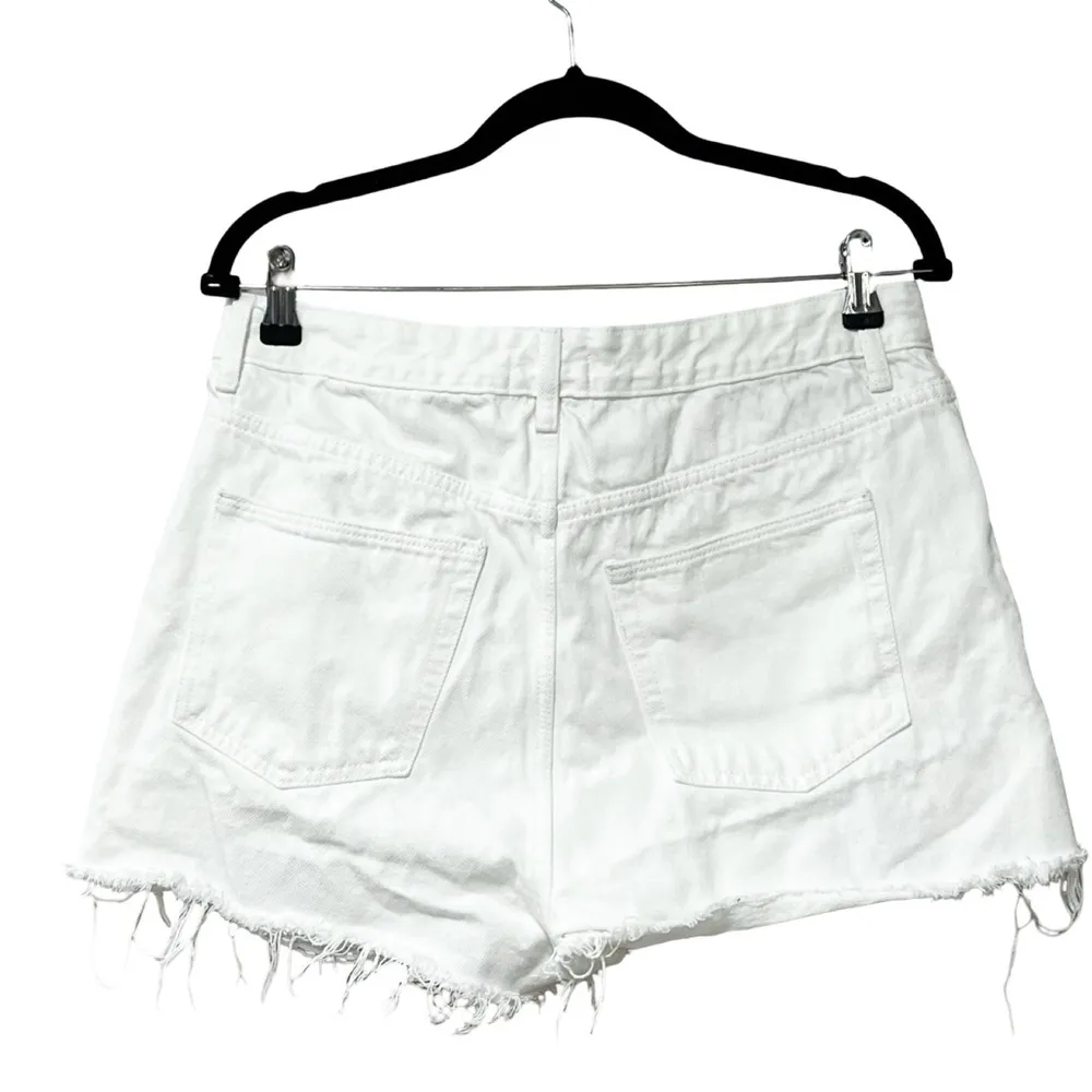 REVOLVE LOVERS + FRIENDS High Rise Jack Denim White Shorts Sz 31 - Image 5