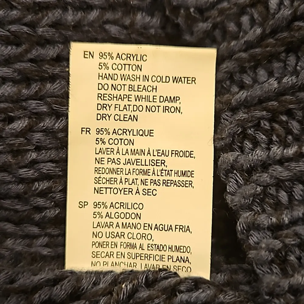 💕RDI💕 Long Sleeve Cowl Neck Pullover Sweater ~ Deep Sea Blue Medium - Image 8