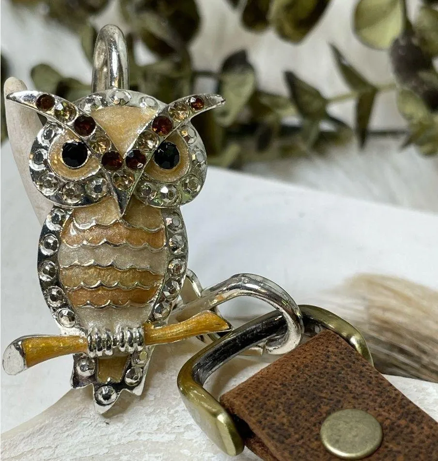 Handbag holder charm to keep purses off the dirty floors. Adorable owl pendant - Image 3