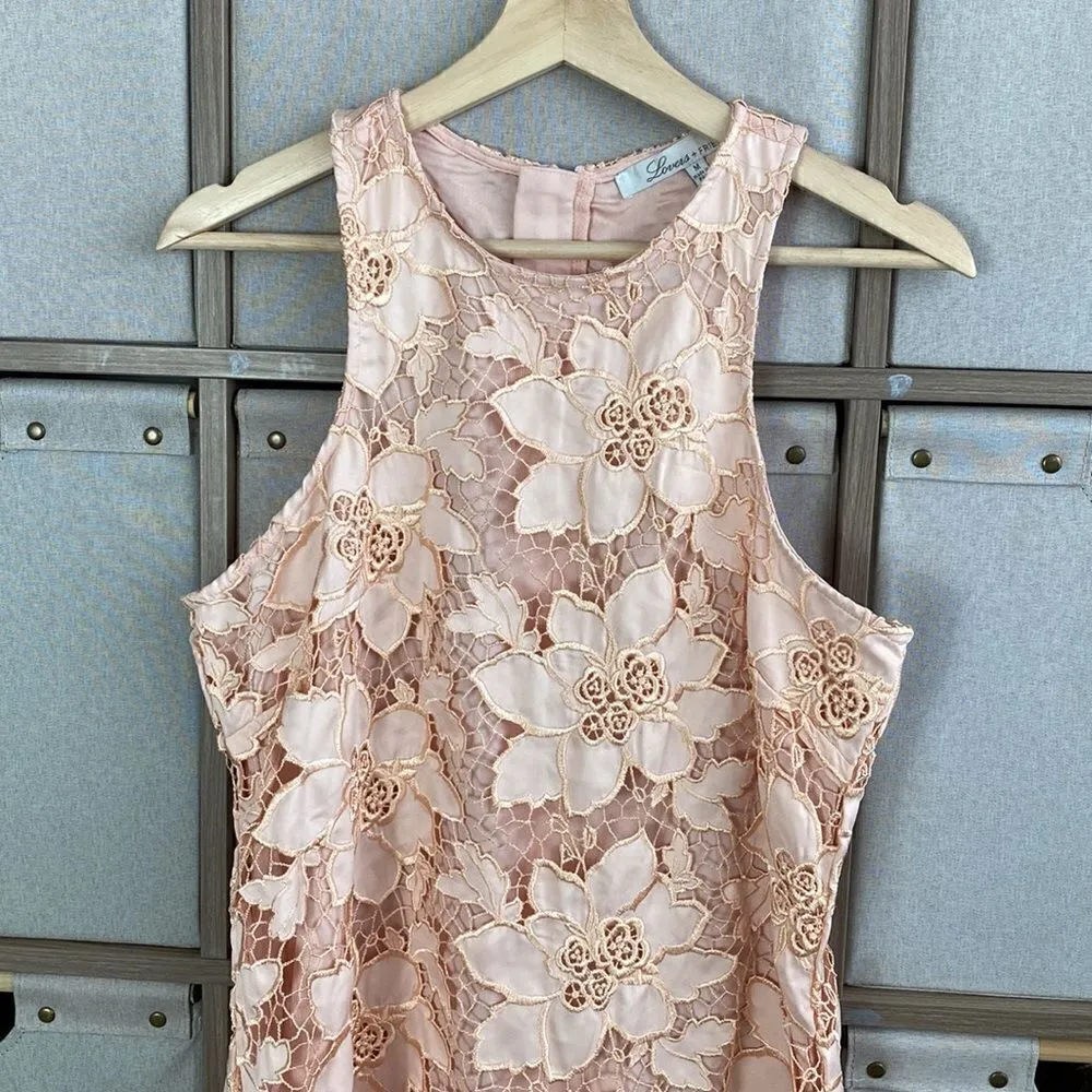 Lovers & friends peach lace mini dress - Image 2