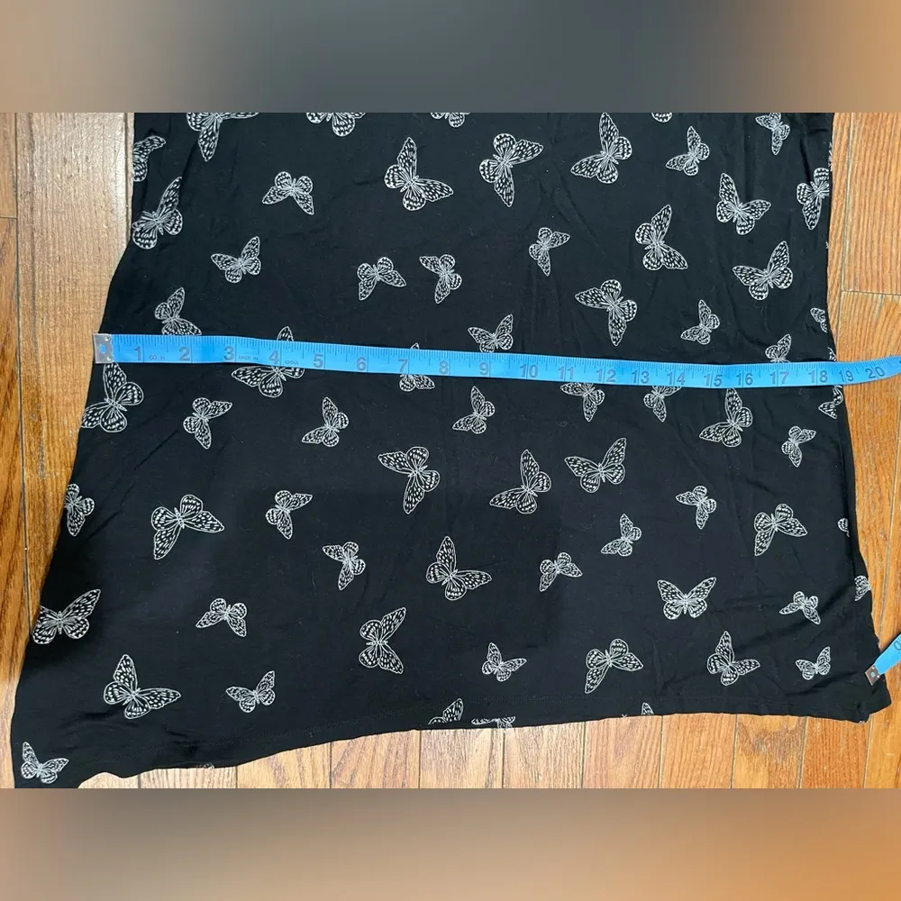 Soma Black Butterfly Pattern Tank Top - Image 8