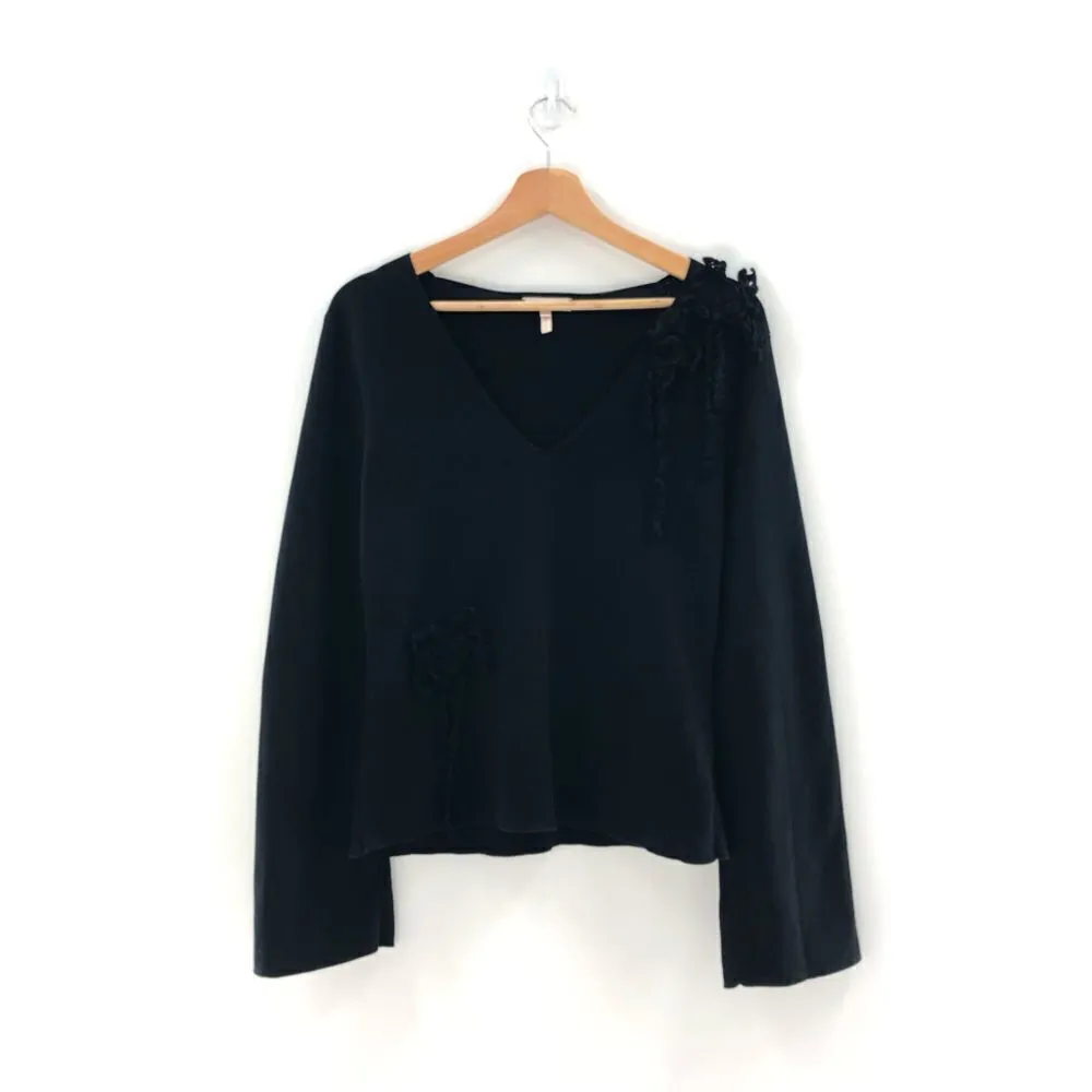 ‎Rebecca Taylor SLIM V-NECK SWEATER Small - Image 3